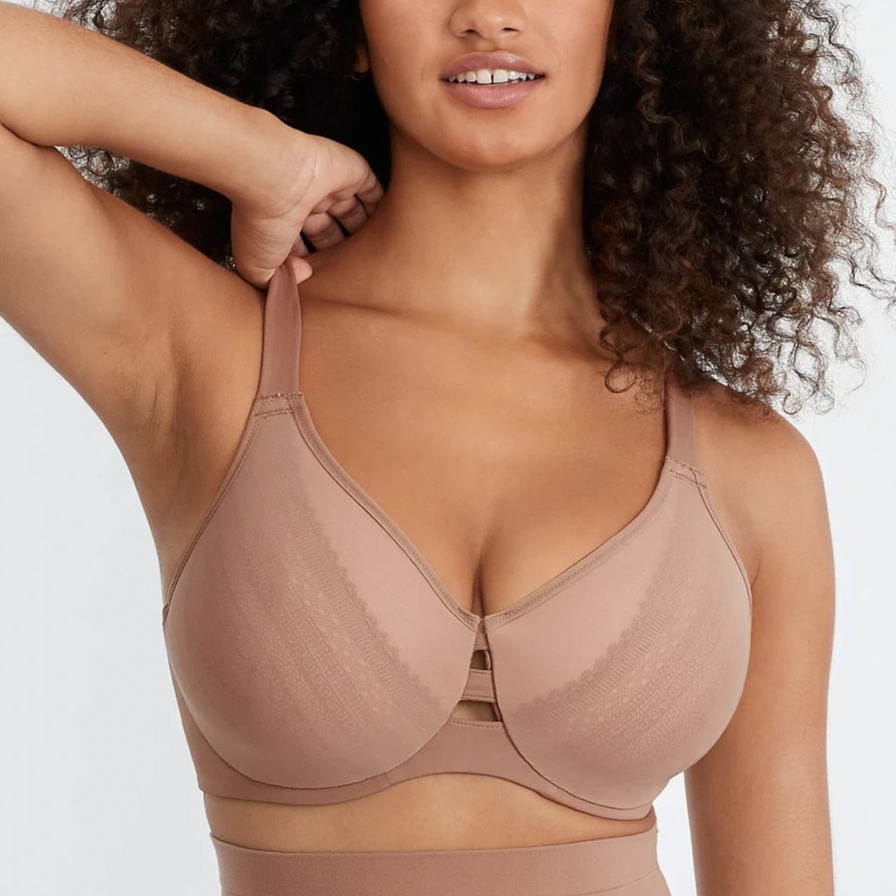 SPANX Illusion Lace Minimizer Bra 38 DD 38 E * Worn Once